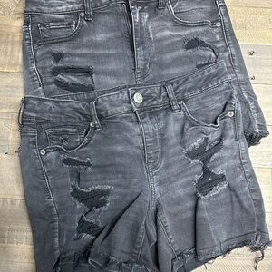 American Eagle Outfitters Charcoal Jean Shorts Set of 2 Size 10
